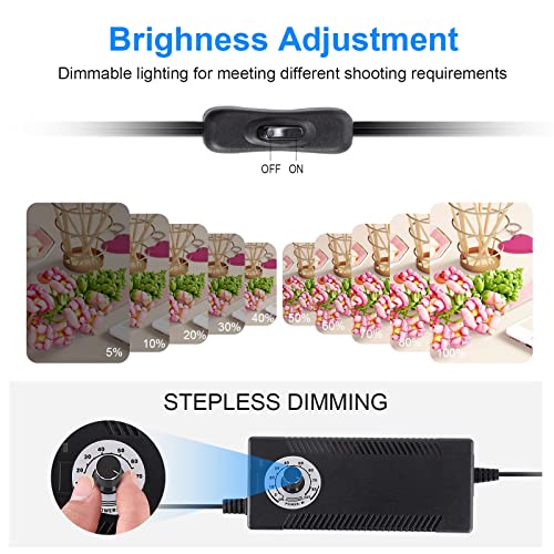 Photo Studio Light Box, 32"x32" Professional Dimmable Shooting Tent Kit with 210 LEDs Lights & 4 Color Backgrounds for Product Photography - size: 32 x 32 inches