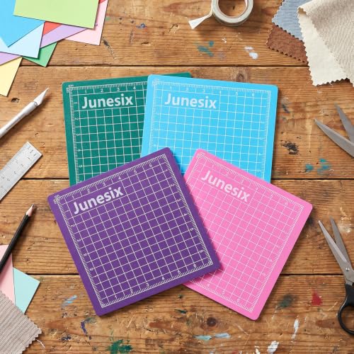 4Pcs Small Cutting Mat, Self Healing Craft Mat | Mini Sewing Cutting Pad Non-Slip Mini Cut Board for Scrapbooking Quilting Sewing Accessories