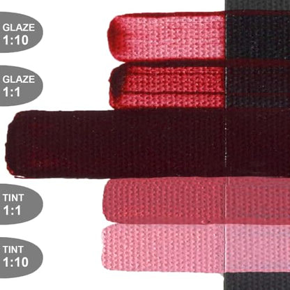 GOLDEN OPEN Slow-Drying Acrylics, Alizarin Crimson Hue, 5 fl. oz. Tube - color: Alizarin Crimson Hue, size: 5 Fl Oz (Pack of 1)
