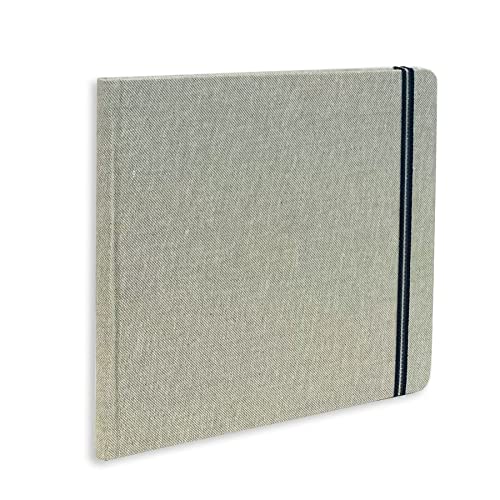 Handbook Journal Co. Artist Watercolor Journal, 140lb/300gsm Heavyweight Cold Press Paper, Square 8.25"x8.25", Natural European Linen Cover - size: Square, style: 140 lb / 300 gsm