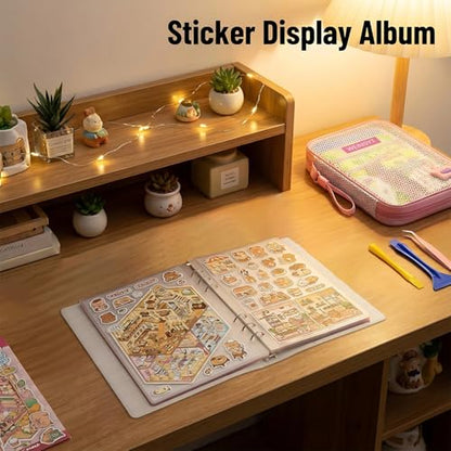 11-in-1 Sticker Craft Studio, Ultimate DIY Miniature Diorama Kit with Tweezers & Accessories - color: Professional Kit | 11-piece Set, 86 Pages
