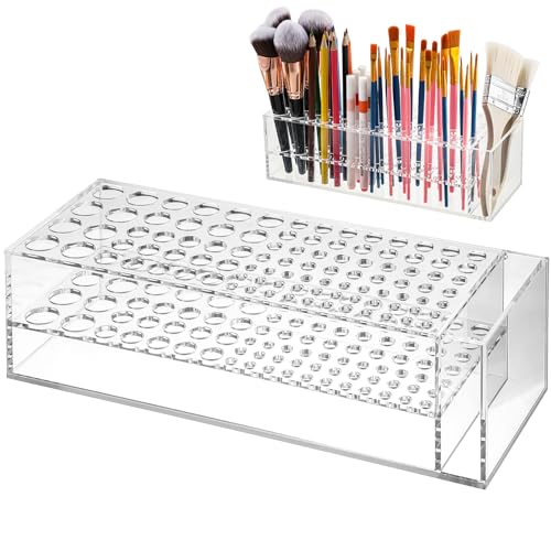 Acrylic Paint Brush Holder, 98 Holes Desktop Organizer Stand