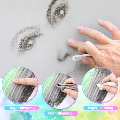 Watersay 24 Pcs Soft Pastel Drawing Chalk Set Square Sketch Chalk Non-toxic Artist Pastel Sticks for Professional Artists and Art Lovers(60 x 8 x 8 mm,White) (Pack of 2) - color: White, size: 1 Count (Pack of 48)