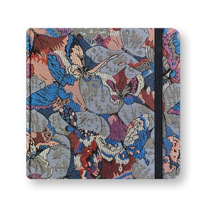 Mifuner Square 5x5 Bleedproof Marker Paper Pad,110 GSM Alcohol Ink Bristol Paper Sketchbook,Handmade Journal 88 Sheets (176 Pages) Markers Ink Mediums Art Sketch Book Blue Grey Butterfly - color: S-Blue Grey Butterfly