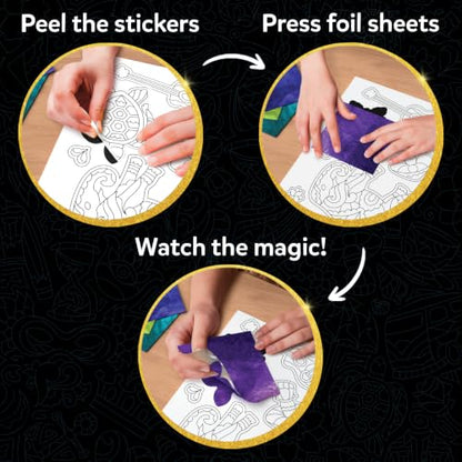 Skillmatics Foil Fun Pretty Patterns, Foil Art, Gift for Tweens & Adults