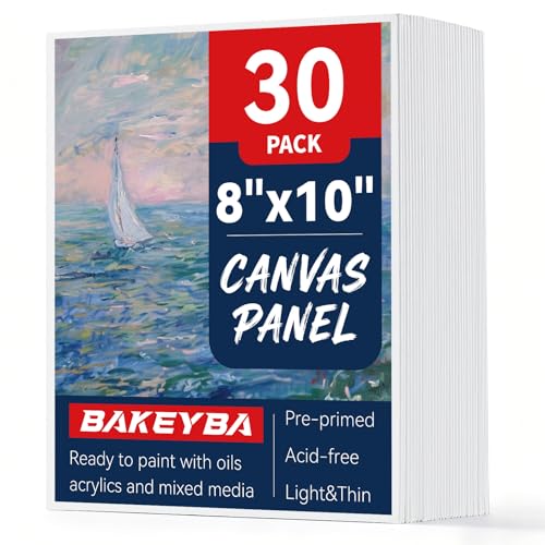 Canvas Boards 8x10inch 30 Pcs Small Painting Canvas Panels for Kids - size: 8"x10"-30pcs