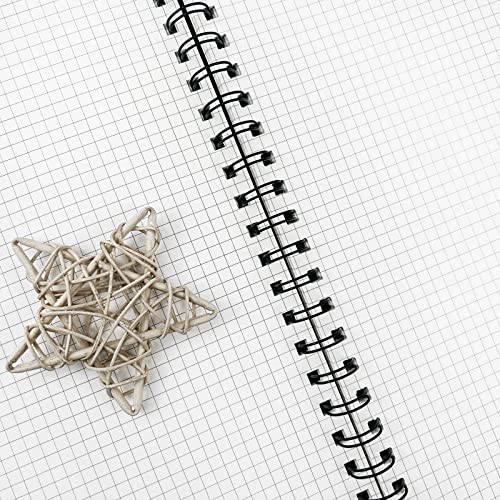 Graph Paper Notebook Spiral Notebook 8.5" x 11"-4 Pack Grid Paper Notebook Graph notebook Engineering notebook 120 Pages 100 GSM Thick Graphing Paper Notebook Hardcover Journal for School, | 4 Pack Grid Paper Notebook Graph notebook Engineering notebook T