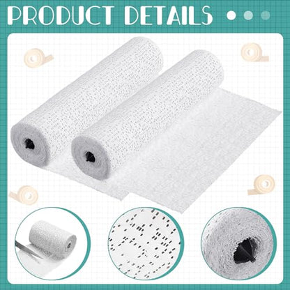 Heentan 6 Rolls Plaster Bandages Strips for Belly Cast Art,8 X 180 Inches | Fast Setting Plaster Gauze for Mask Making, Sculpture Molds, DIY Crafts, Pregnancy Belly Casting, Scenery Art Projects - size: 8 x 180 Inch