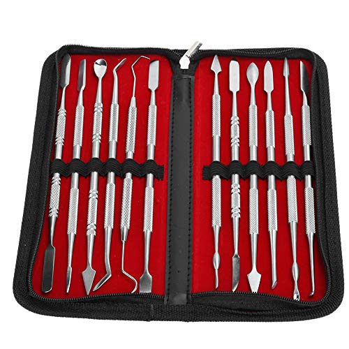 Carving Tool, Wax Carvers Set Double Ended Stainless Steel Polymer Pottery Clay Carving Tool