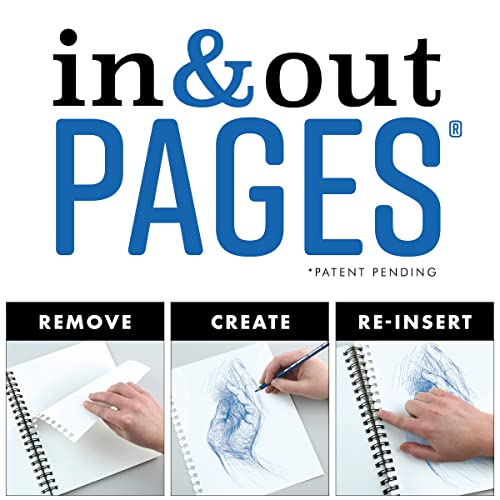 Koh-I-Noor 19" x 24" Bristol Smooth Bright White Paper Pad with In and Out Pages, 270 GSM, Side Wire-Bound, 20 Sheets per Pad (26170412613) - color: Smooth Bright White, size: 19 x 24 Inches