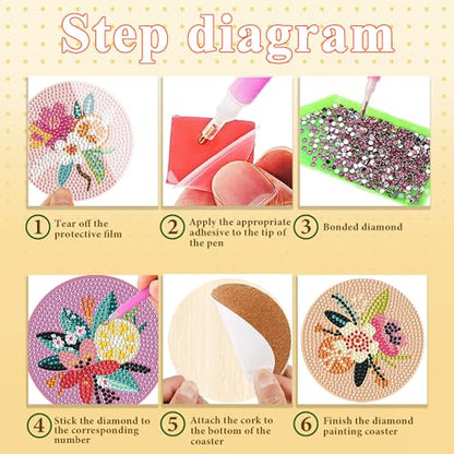 Gem Dots Craft Arts Supplies Party Home Decor 8pcs - color: Eflower
