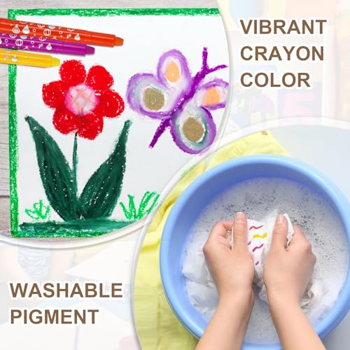 MECCANIXITY Twist Crayons, Twist Crayons Gel Watercolor Set Washable Silky Smooth for Arts Drawing DIY Craft Project Coloring Supplies Gift(Light Green, Pack of 11) - color: Light Green
