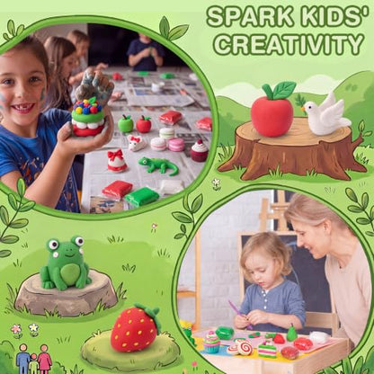 VioraWhite 100 Pcs Air Dry Clay Bulk Modeling Clay for Kids Lightweight Foam Modeling Clays DIY Molding Clays for Kids Adults Crafts Gifts School Project Supplies (Red,Green，White) - color: Red,Green，white