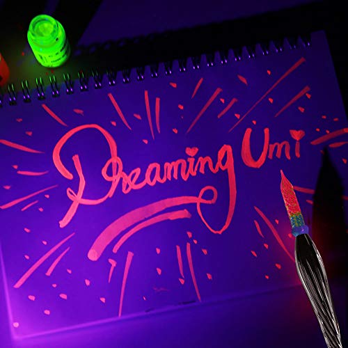 ESSSHOP Glass Dipped Pen Calligraphy Set - 7 Colorful Inks with Fluorescent & Invisible Ink Dip Pen Kit for Writing Signing Drawing Calligraphy Decoration Christmas day gifts