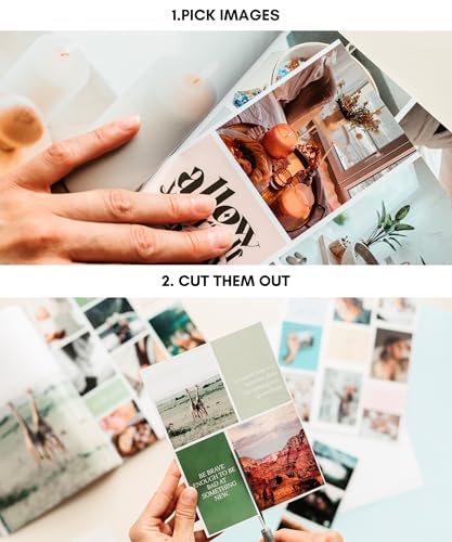 Lamare Vision Board Book -1000+ Images, Vision Board Supplies for Women | Design Your Dream Life | Vision Board Kit, Vision Board Magazines, Collage Book for Manifestation & Scrapbooking - color: Original
