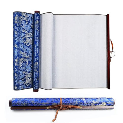 Flylin Calligraphy Cloth,Reusable Chinese Calligraphy Practicing Tool Blue - color: Blue
