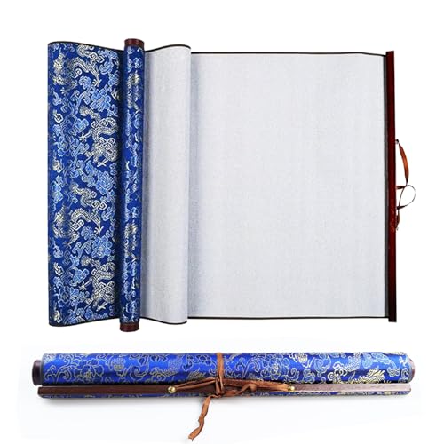 Flylin Calligraphy Cloth,Reusable Chinese Calligraphy Practicing Tool Blue - color: Blue