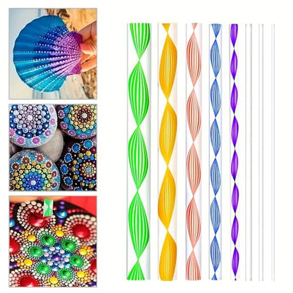 38PCS Mandala Dotting Tools & Art Brush Kit, Dot Painting Set with Nail Brushes, Dotting Pens, Acrylic Rods, Paint Palette for Rock Painting, Nail Art, Pottery Clay, DIY Crafts for Beginners - color: 38Pcs