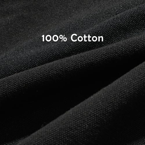 Professional Unisex Chef Apron – Cross-Back, Large Pockets, Water-Resistant Cotton Canvas - color: Black