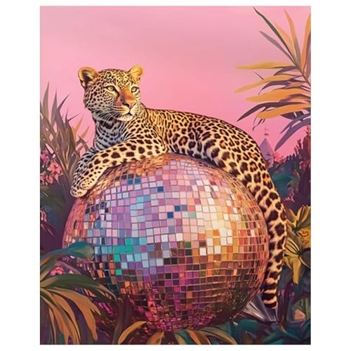 Animal Paint by Numbers Kit for Adults, Adult Paint by Number Kits 16x20 in - color: Leopard