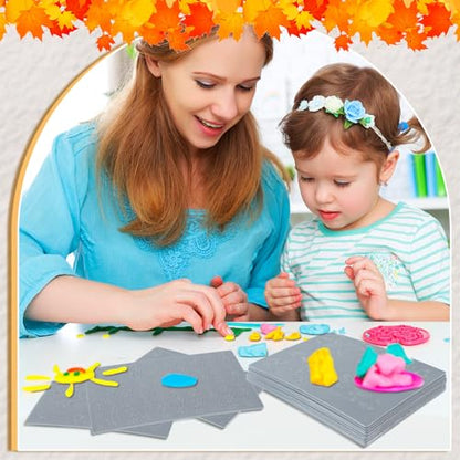 DoubleFill 12 Pcs Fall Polymer Clay Texture Sheets Set, Maple Leaves, Pumpkin Miniature Clay Molds Pine Cone Pattern Silicone Polymer Clay Molds for Fall Autumn Thanksgiving Jewelry Earrings Making - style: Autumn