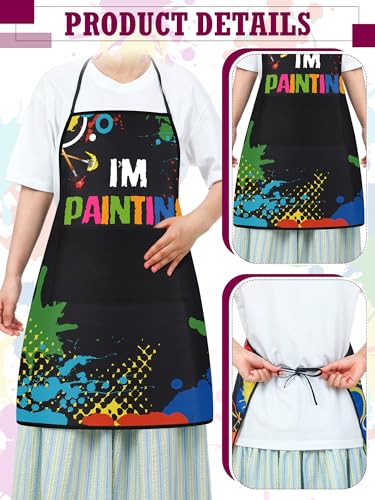 3 Pcs Painting Smock for Adults, Waterproof Art Apron Artist