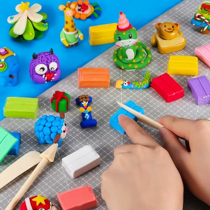 CiaraQ Polymer Clay Kit, Mini Modeling Clay Set | for Kids/Beginners/ Artist, 100 colors - color: 100 Colors