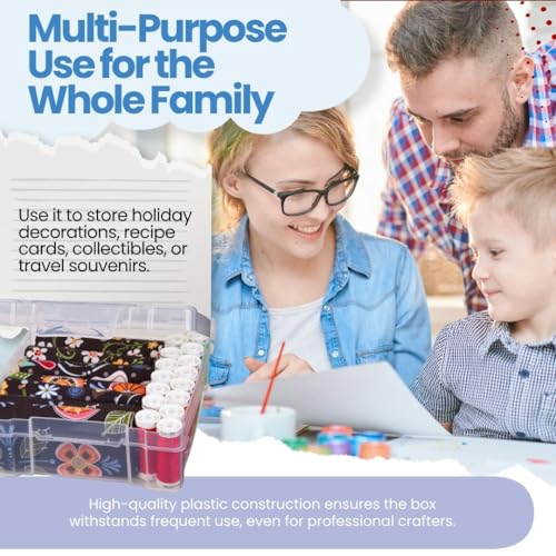 ArtBin 4-Piece Scrapbook Storage Set, Two 12x12 and Two 6x6 Boxes | Set of 4: Two 12x12 Boxes and Two 6x6 Boxes, Carry Handles, Stackable, Durable Craft Storage - size: 12" x 12" & 6" x 6" - 4-Piece Set (2 of Each)