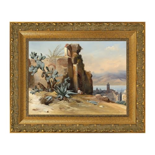Wood Vintage Gold Canvas Frame for 24x36 Rococo Abstract Paintings | Easy DIY Assembly,2.8" Face Width,No Glass & Back,Antique Ornate Frames for Art Lover Housewarming Wedding Grandparents Gift - color: Gold-DIY, size: 24x36"