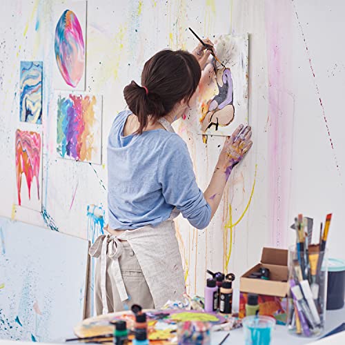 ARTEZA Canvas Boards for Painting, 9 x 12 Inches, Pack of 14, Blank White Canvas Panels for Acrylic, Oil and Gouache Painting - size: 9 x 12 (Pack of 14)