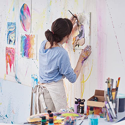 ARTEZA Canvas Boards for Painting, 9 x 12 Inches, Pack of 14, Blank White Canvas Panels for Acrylic, Oil and Gouache Painting - size: 9 x 12 (Pack of 14)