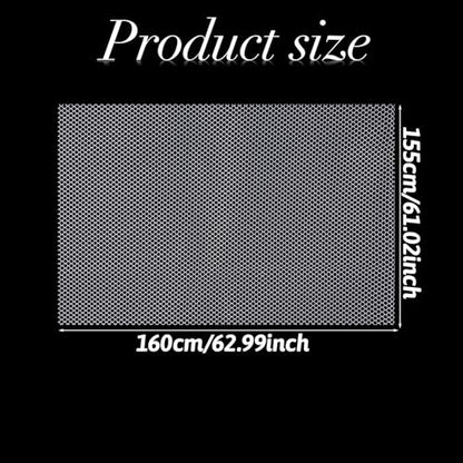 62×61 Inch White Mesh Fabric Soft Mesh Netting Slightly Stretchy for Sewing Projects, Shopping Bag, Backpack Pocket and Straps and Netting Clothes