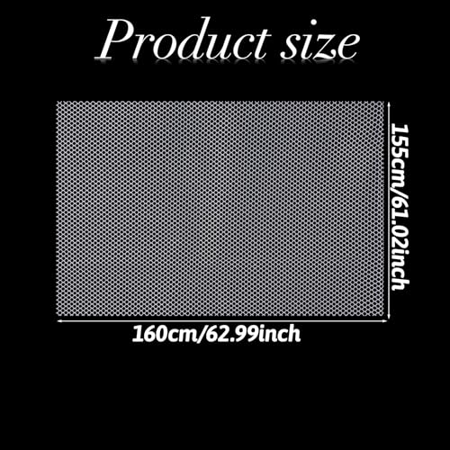 62×61 Inch White Mesh Fabric Soft Mesh Netting Slightly Stretchy for Sewing Projects, Shopping Bag, Backpack Pocket and Straps and Netting Clothes