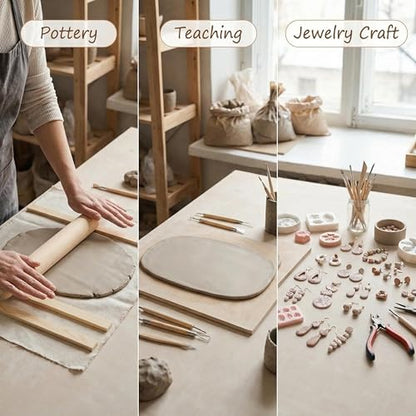 Lupnkl 12-Pack Ceramic & Pottery Tools Kit