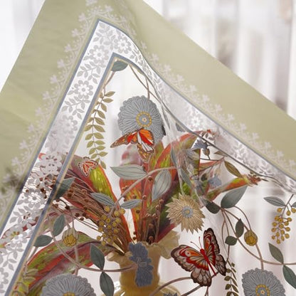 Clear Table Protector Cover PVC Tablecloth with Butterfly, 52"x70" | Dining Room, Kitchen Meals, Tabletop Protection, Easy Cleanup, Brunch, Parties, Holiday Gatherings, Everyday Use - color: Butterfly, size: 52" x 70" (Rectangular)