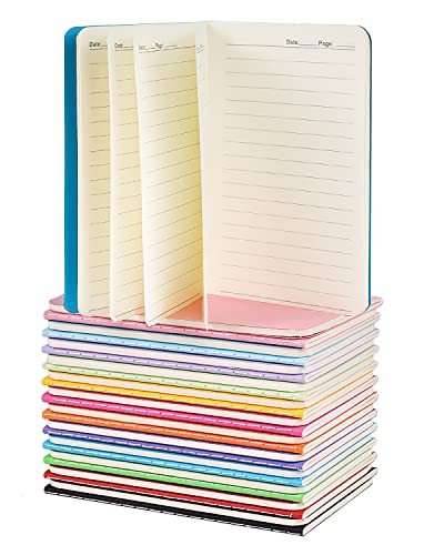 Gwybkq Small Lined Notepads Bulk 36 Pack Mini Pocket Notebooks Journal Set | Colorful Cover Notebooks for Kids 3.5 x 5.5 Inches, 30 Sheets/60 Pages - color: 36 Packs Lined&colorful Cover, style: Ruled/Lined