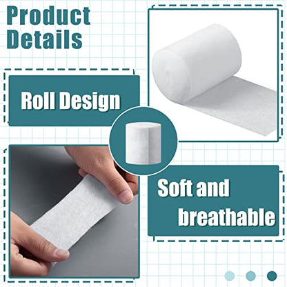 Nuanchu 6 Rolls Cast Padding for Soft Plaster Cloth Bandage, 2 Inch X 8.8 Ft - size: 2 Inch x 8.8 ft