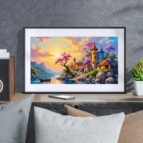 YOYA Large Diamond Art Kits for Adults, Sunset 5D Large Diamond Painting - color: Sunset Landscape 501