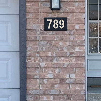 6 Inch Large Number Stencils for Painting - 11 Pack Number Stencil Templates for Curb Address, Cakes, Cookies, Mailboxes and Crafts, Reusable House Numbers Stencils for Wood Signs & Cement Wall Art - size: 6 Inch