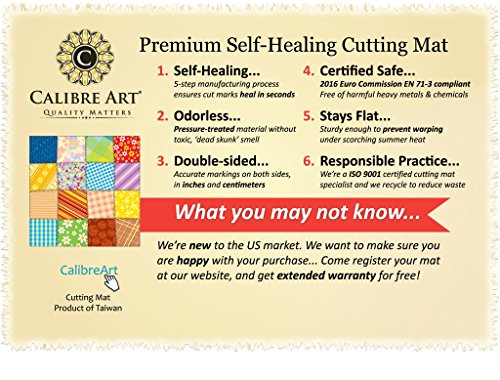 Self Healing Rotary Cutting Mat, Full 9x12, Scrapbooking Crafts | Great for Scrapbooking, Card Making, and Paper Crafts, Thick, Warp-Proof & Odorless, EN 71-3 Certified. Not From China. - size: 12"L x 9"W