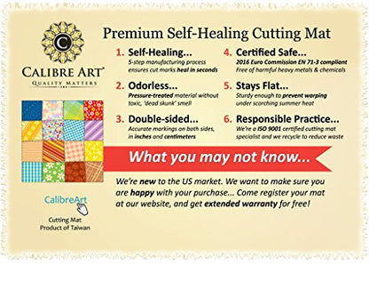 Self Healing Rotary Cutting Mat, Full 9x12, Scrapbooking Crafts | Great for Scrapbooking, Card Making, and Paper Crafts, Thick, Warp-Proof & Odorless, EN 71-3 Certified. Not From China. - size: 12"L x 9"W
