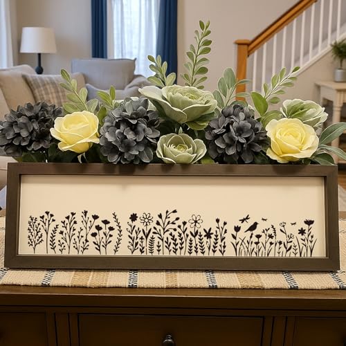 INFUNLY 15Pcs Wildflowers Wall Stencil for Painting 3.9×7.87" Reusable Floral Wall Stencils Butterfly Painting Stencil Small Flower Walls Template for Card Making Cement Wood Furniture Nursery Bedroom - style: 15PCS Wildflowers