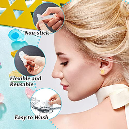 Geiserailie 22 Pieces Stud Earrings Resin Moulds Tiny Jewelry Silicone Jewelry Epoxy Casting Moulds with Stainless Steel Ear Studs and Earring Backs for Resin DIY Jewelry Making Supplies