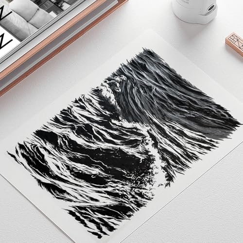 5 Black Acrylic Pens Set, Black Gel Pens, Dual-Tip Acrylic Paint Markers | Opaque Brush Tip Black Acrylic Markers for Highlighting Drawing, Sketching, Illustration, Card Making