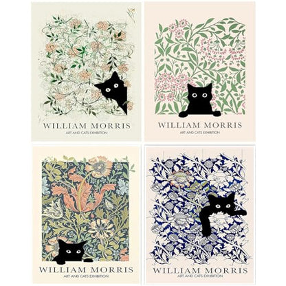 4 Pack Black Cat Diamond Art Kits for Adults Diamond Painting Kit Beginner - color: DP01713, size: Round Drill