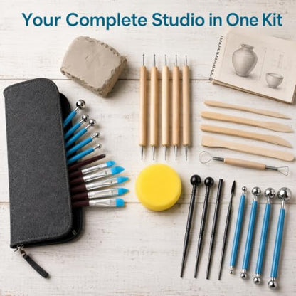 DOITOOL 25 Pcs Clay Tool Sculpting Tools Kit
