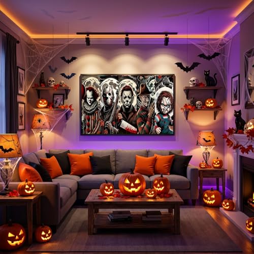 Halloween Diamond Art Kits for Adults Beginners,Large Size Diamond Painting - color: diamond Halloween-26-4