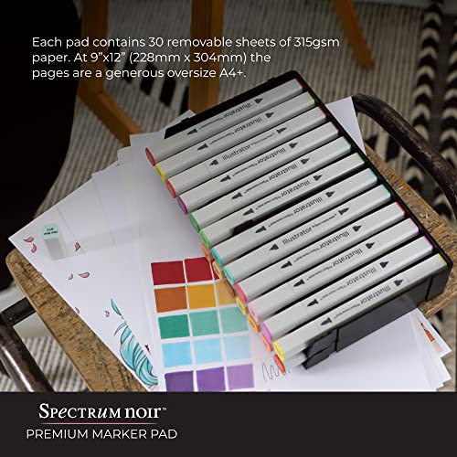 Spectrum Noir Crafter's Companion Painting and Drawing, Multicolor - style: Marker Paper Pad