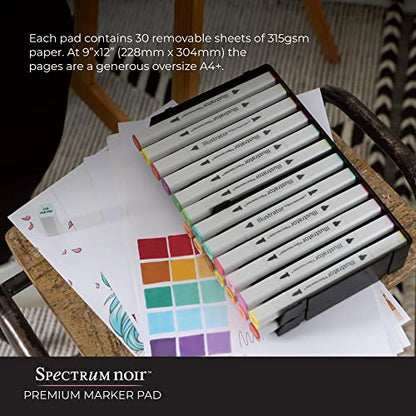 Spectrum Noir Crafter's Companion Painting and Drawing, Multicolor - style: Marker Paper Pad