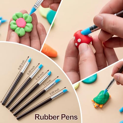 Amrules 27 Pcs Polymer Clay Sculpting Tools Kit for Adults, Light Yellow - color: Lightyellow-27Pcs
